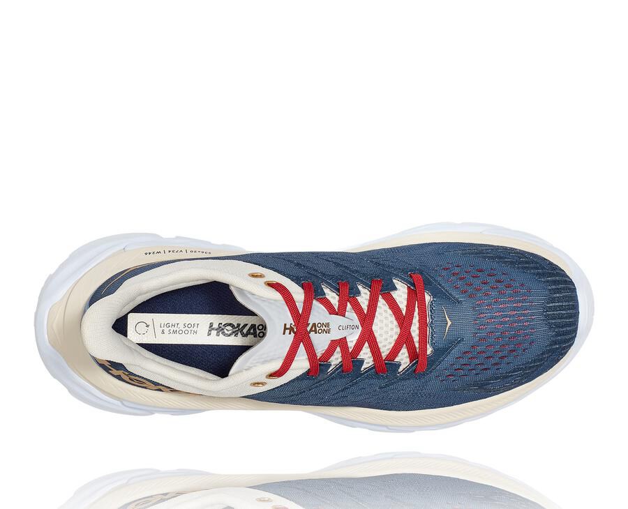 Hoka One One Løbesko Dame - Clifton Edge - Blå/Hvide - 826905RNW